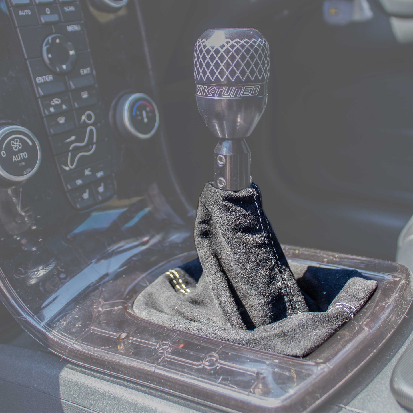 Volvo P1 Manual Gearstick Gaitor Leather & Alcantara Replacement with Frame