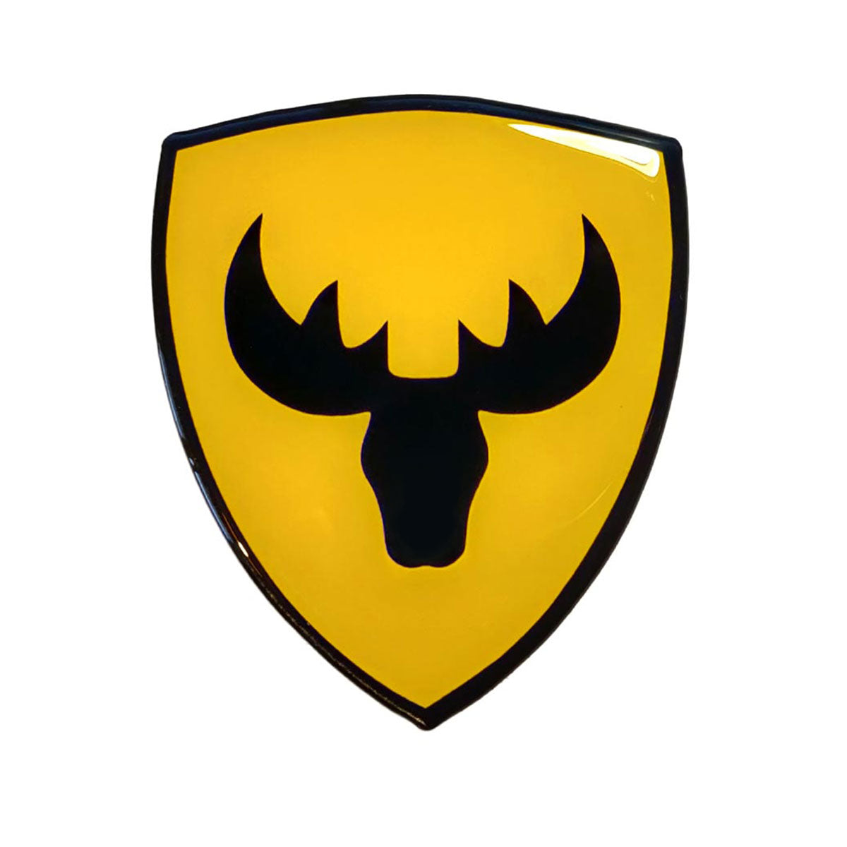 Moose Head Shield 3D Polydome Decal