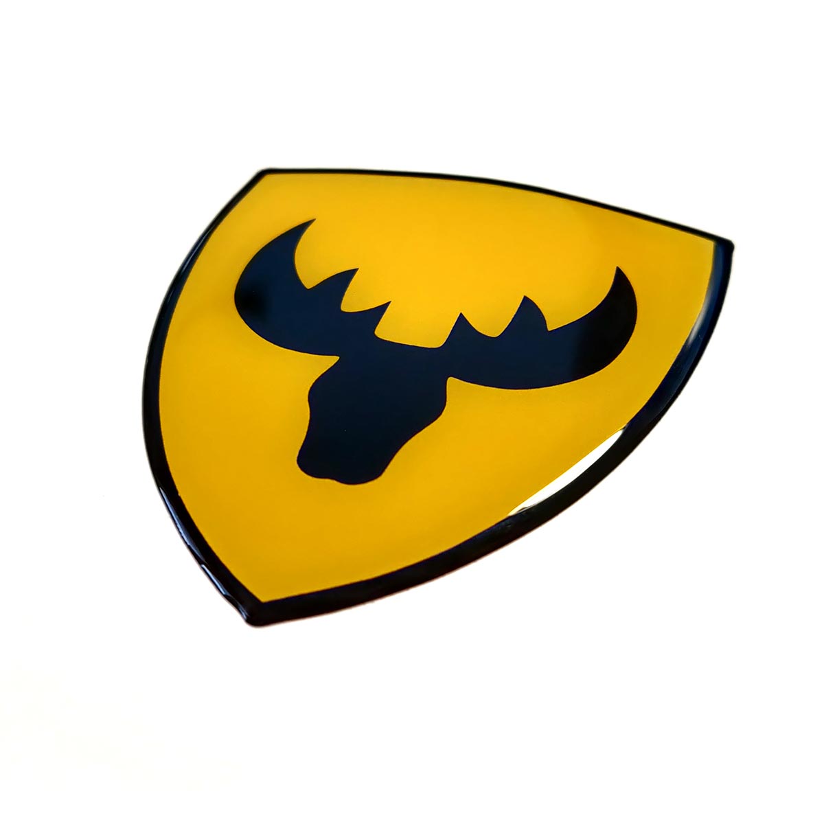 Moose Head Shield 3D Polydome Decal