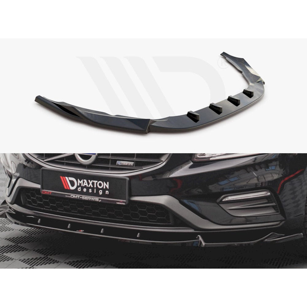 Maxton Volvo S60 MK2 / V60 MK1 R-DESIGN (2014-2018) Front Splitter V1