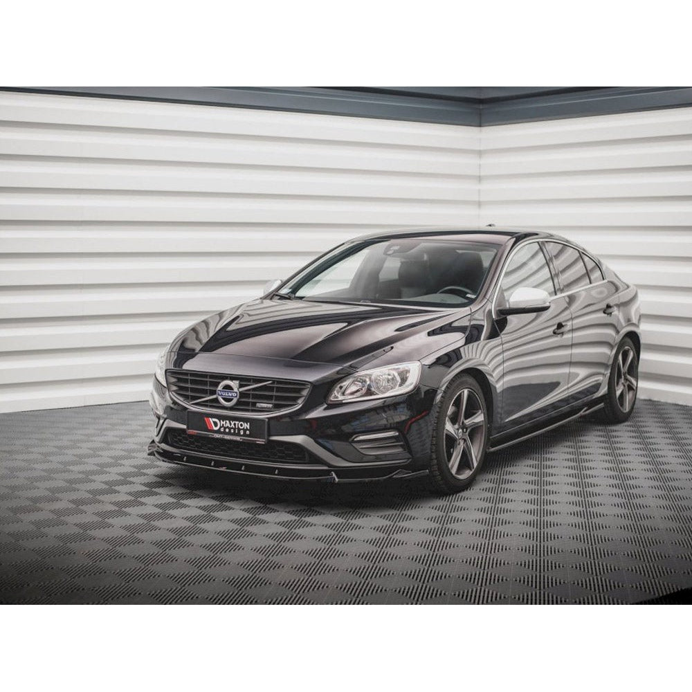 Maxton Volvo S60 MK2 / V60 MK1 R-DESIGN (2014-2018) Front Splitter V1