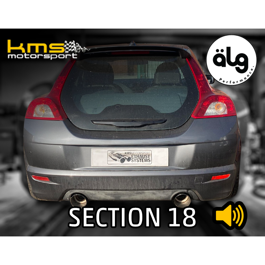KMS Section 18 Exhaust System - Volvo C30 Pre-Facelift