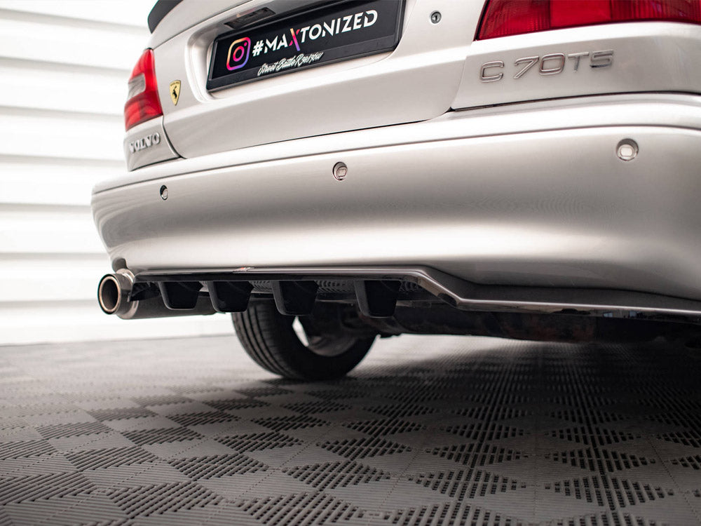 Maxton Design Central Rear Diffuser (Vertical Bars) for Volvo C70 Mk1 (VO-C70-1-RSD1G+RD1G) - 5