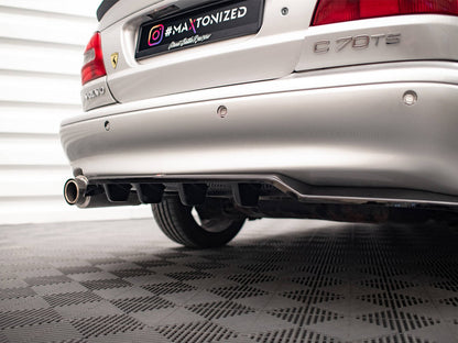 Maxton Design Central Rear Diffuser (Vertical Bars) for Volvo C70 Mk1 (VO-C70-1-RSD1G+RD1G) - 5