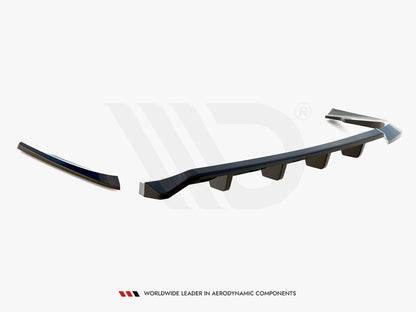 Maxton Design Central Rear Diffuser (Vertical Bars) for Volvo C70 Mk1 (VO-C70-1-RSD1G+RD1G) - 7