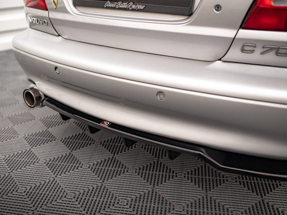 Maxton Design Central Rear Diffuser (Vertical Bars) for Volvo C70 Mk1 (VO-C70-1-RSD1G+RD1G) - 6