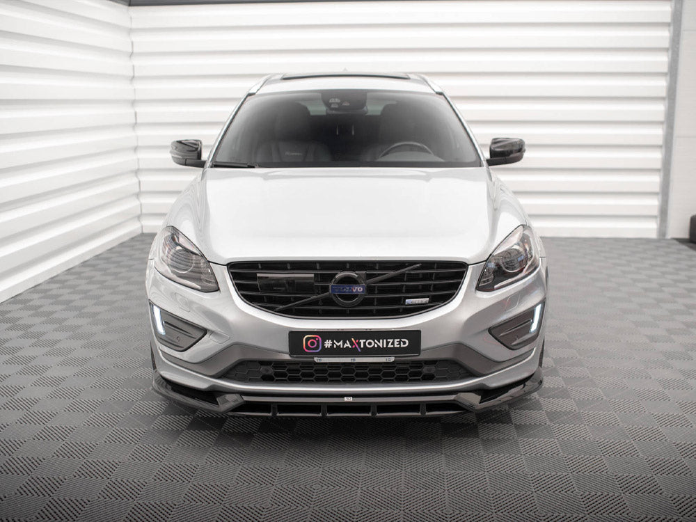 Maxton Design Front Splitter for Volvo XC60 Mk1 Facelift R-Design (VO-XC60-1F-RDESIGN-FD1G+FD1RG) - 3