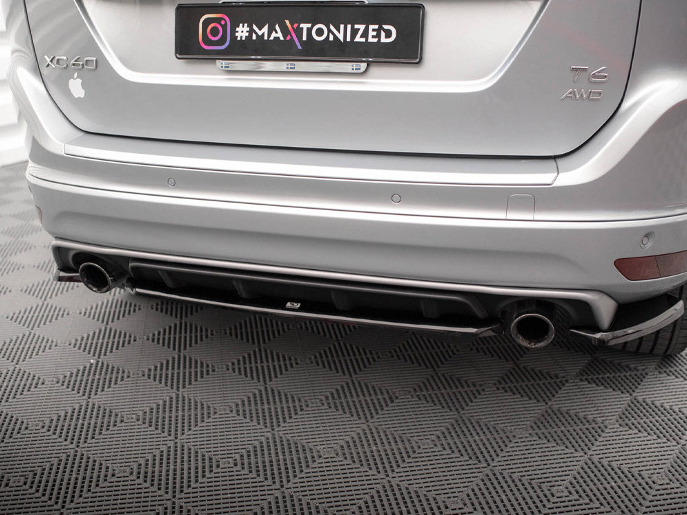 Maxton Design Central Rear Diffuser for Volvo XC60 Mk1 Facelift R-Design (VO-XC60-1F-RDESIGN-RD1G) - 3
