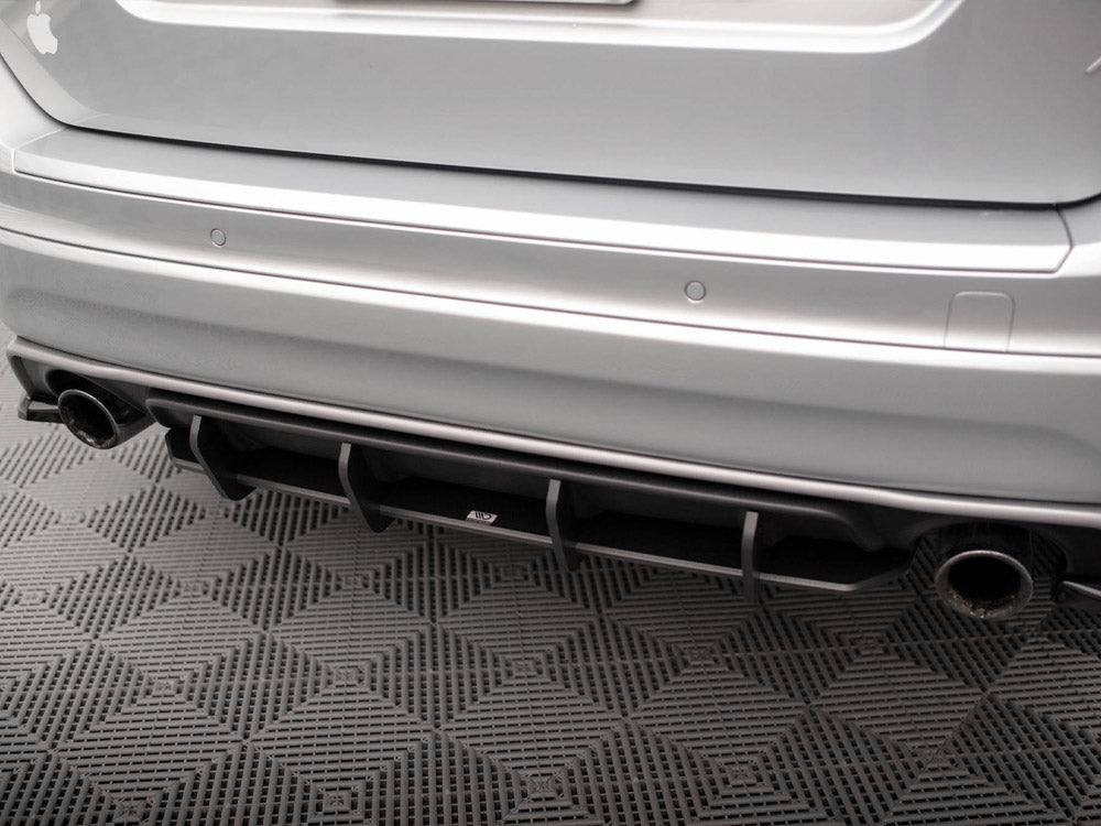 Maxton Design Street Pro Rear Diffuser for Volvo XC60 Mk1 Facelift R-Design (VOXC601FRDESIGNCNC-RS1B) - 4