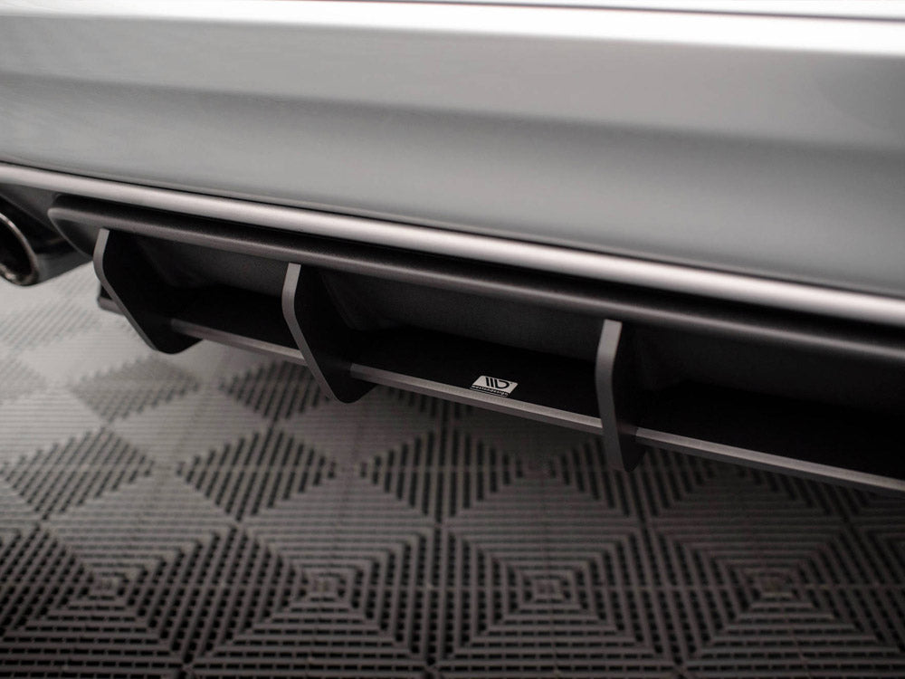 Maxton Design Street Pro Rear Diffuser for Volvo XC60 Mk1 Facelift R-Design (VOXC601FRDESIGNCNC-RS1B) - 5