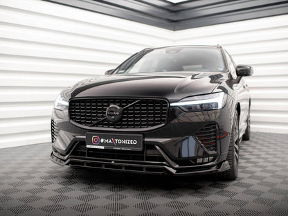 Maxton Design Front Splitter for Volvo XC60 Mk2 Facelift R-Design (VO-XC60-2F-RDESIGN-FD1G+FD1RG) - 2