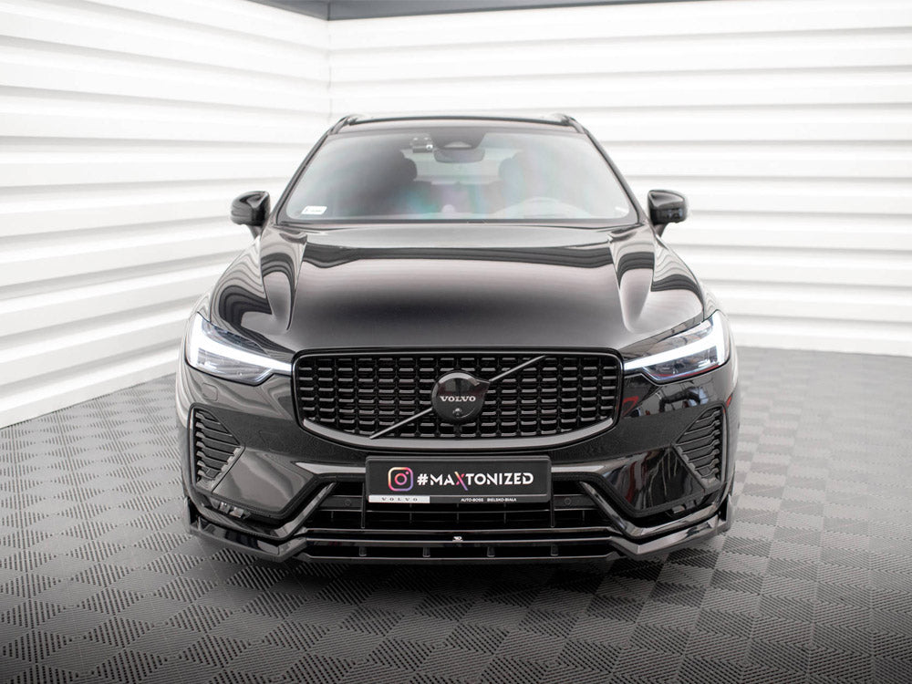 Maxton Design Front Splitter for Volvo XC60 Mk2 Facelift R-Design (VO-XC60-2F-RDESIGN-FD1G+FD1RG) - 3