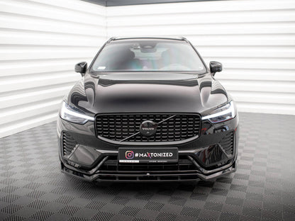 Maxton Design Front Splitter for Volvo XC60 Mk2 Facelift R-Design (VO-XC60-2F-RDESIGN-FD1G+FD1RG) - 3