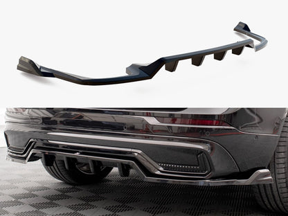 Maxton Design Rear Diffuser (Vertical Bars) for Volvo XC60 Mk2 Facelift R-Design (VO-XC60-2F-RDESIGN-RD1G+RD2G) - 1