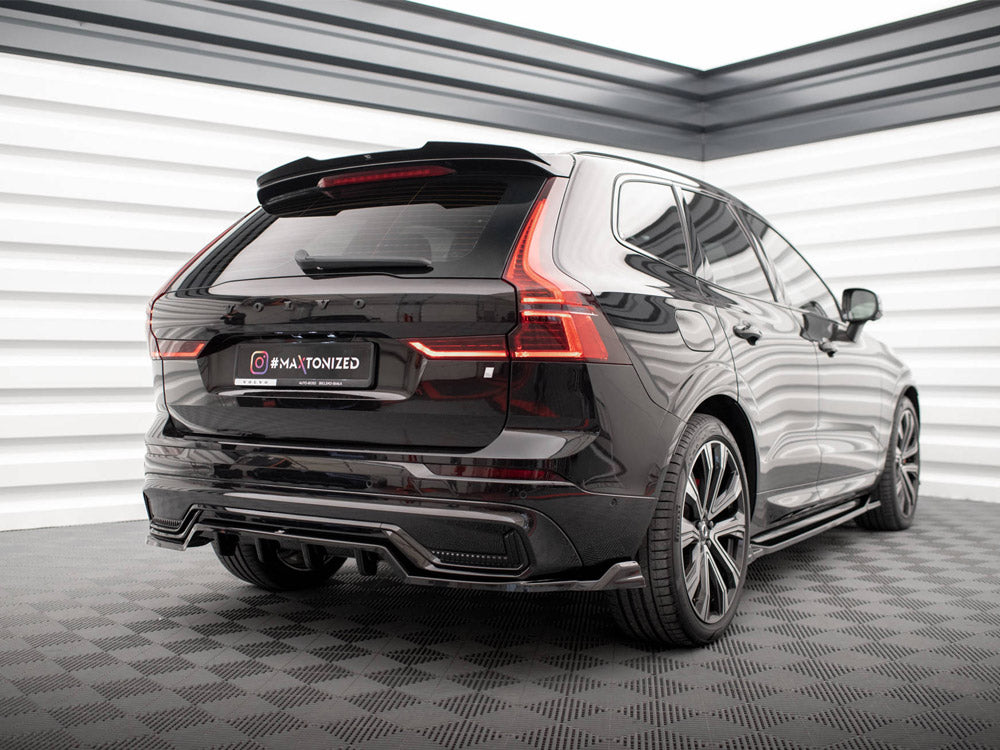 Maxton Design Rear Diffuser (Vertical Bars) for Volvo XC60 Mk2 Facelift R-Design (VO-XC60-2F-RDESIGN-RD1G+RD2G) - 2