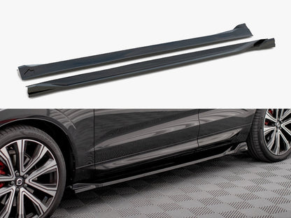 Maxton Design Side Skirts for Volvo XC60 Mk2 Facelift R-Design (VO-XC60-2F-RDESIGN-SD1G) - 1