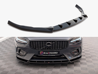 Maxton Design Front Splitter for Volvo V90 / S90 R-Design (VO-V90-2-RDESIGN-FD1G) - 1