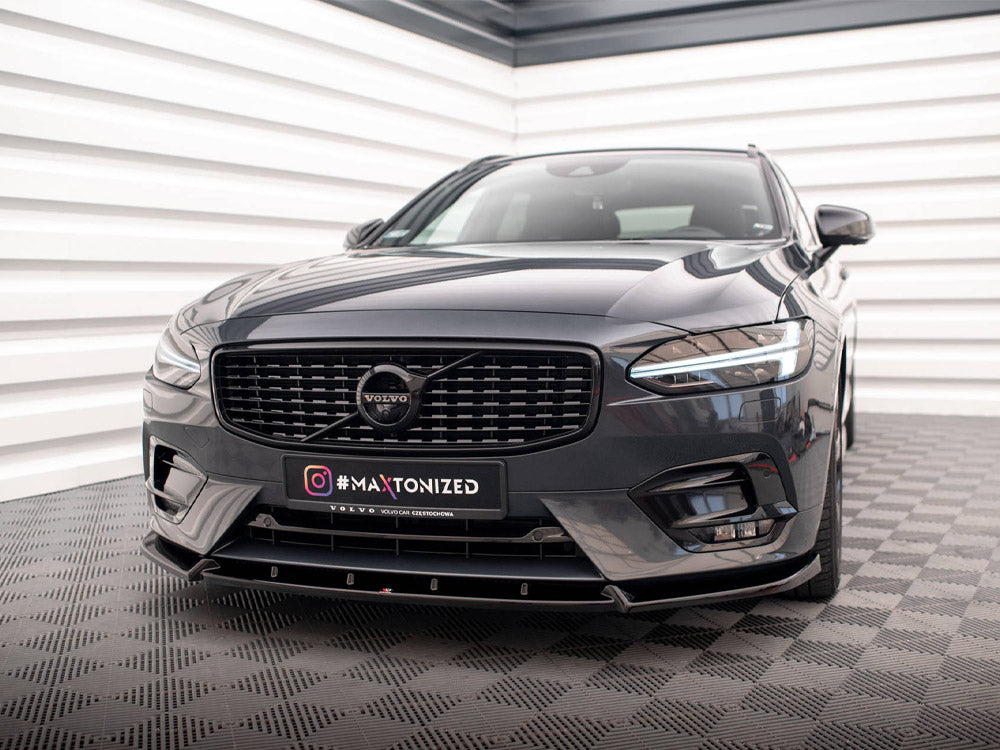 Maxton Design Front Splitter for Volvo V90 / S90 R-Design (VO-V90-2-RDESIGN-FD1G) - 2