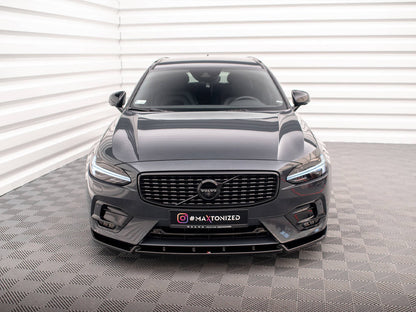 Maxton Design Front Splitter for Volvo V90 / S90 R-Design (VO-V90-2-RDESIGN-FD1G) - 3