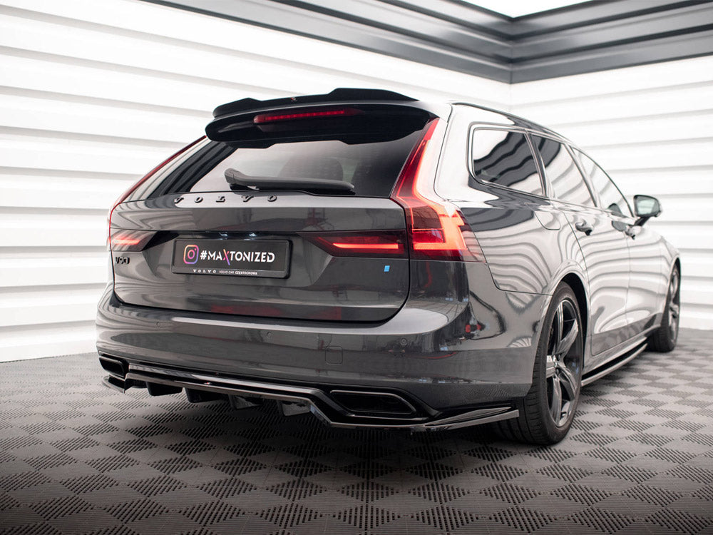 Maxton Design Spoiler Cap for Volvo V90 R-Design (VO-V90-2-RDESIGN-CAP1G) - 2