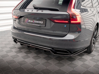 Maxton Design Rear Diffuser (Vertical Bars) for Volvo V90 / S90 R-Design (VO-V90-2-RDESIGN-RD1G+RD2G) - 3