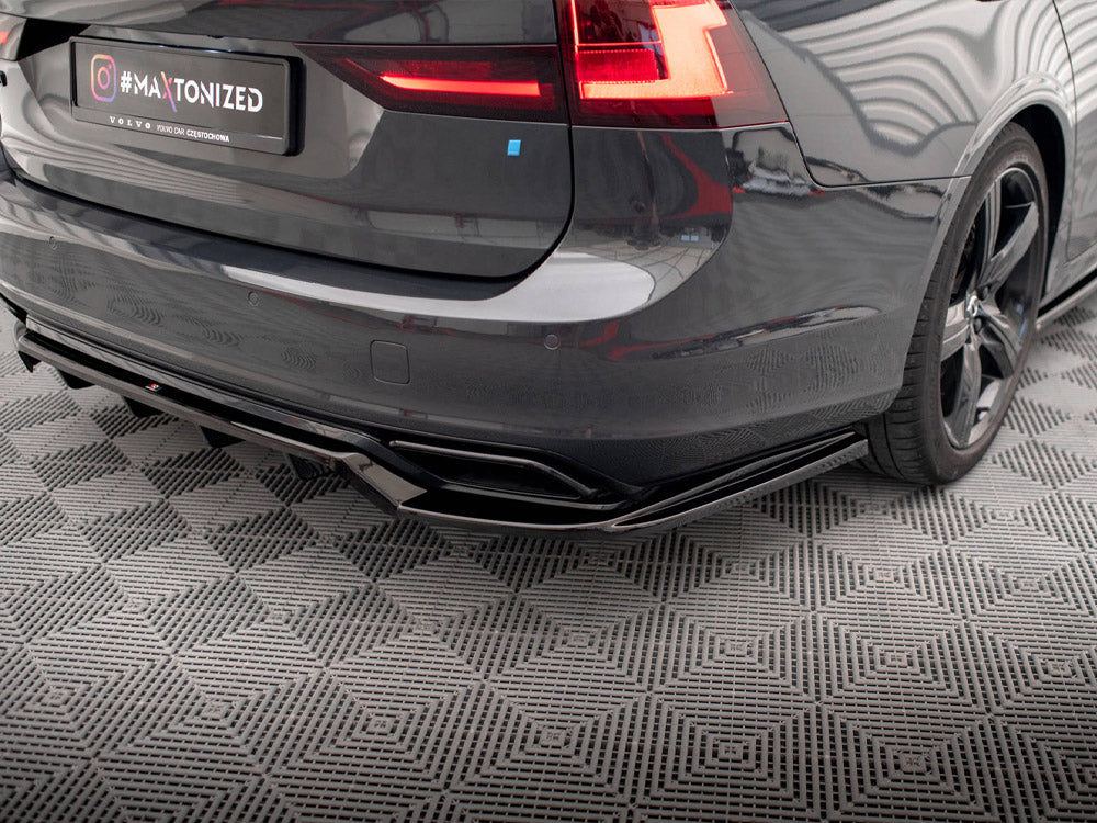 Maxton Design Rear Diffuser (Vertical Bars) for Volvo V90 / S90 R-Design (VO-V90-2-RDESIGN-RD1G+RD2G) - 4