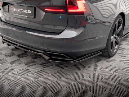 Maxton Design Rear Diffuser (Vertical Bars) for Volvo V90 / S90 R-Design (VO-V90-2-RDESIGN-RD1G+RD2G) - 4