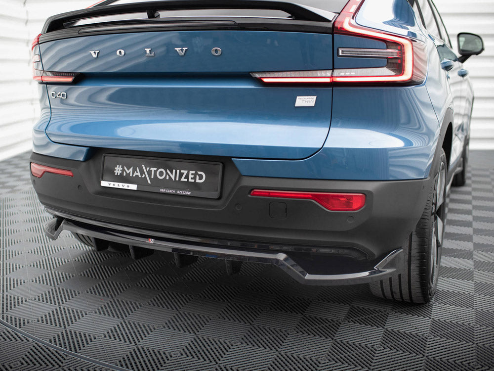 Maxton Design Rear Diffuser (Vertical Bars) for Volvo C40 (VO-C40-1-RD1G+RD2G) - 3