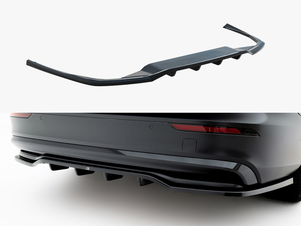 Maxton Design Rear Diffuser (Vertical Bars) for Volvo S60 / V60 Mk3 R-Design Facelift (VO-S60-3F-RDESIGN-RD1G+RD2G) - 1