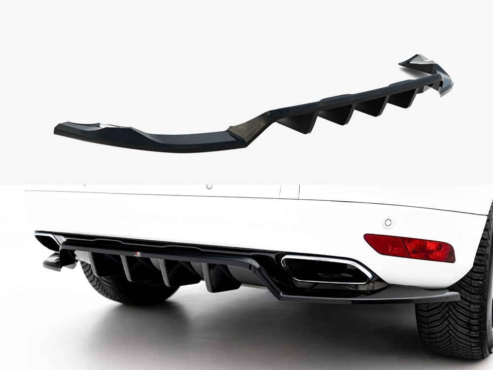 Maxton Design Rear Diffuser (Vertical Bars) for Volvo XC60 Mk1 Facelift (VO-XC60-1F-RD1G+RD2G) - 1