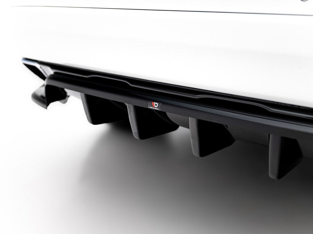 Maxton Design Rear Diffuser (Vertical Bars) for Volvo XC60 Mk1 Facelift (VO-XC60-1F-RD1G+RD2G) - 4