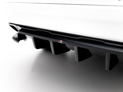 Maxton Design Rear Diffuser (Vertical Bars) for Volvo XC60 Mk1 Facelift (VO-XC60-1F-RD1G+RD2G) - 4