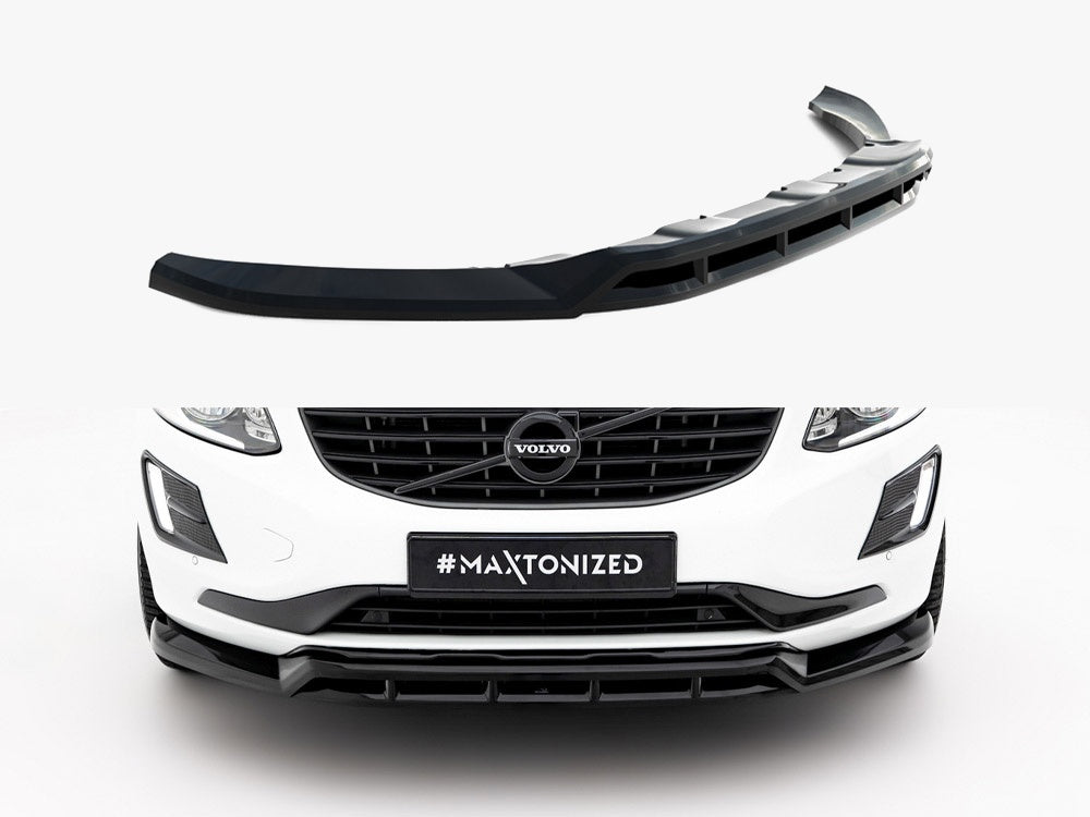 Maxton Design Front Splitter for Volvo XC60 Mk1 Facelift (VO-XC60-1F-FD1G+FD1RG) - 1