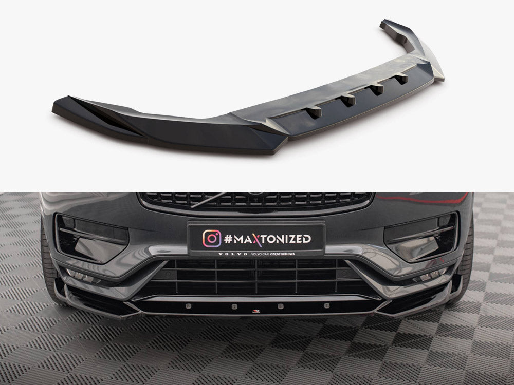 Maxton Design Front Splitter V1 for Volvo XC90 Mk2 R-Design Facelift (VO-XC90-2F-RDESIGN-FD1G) - 1