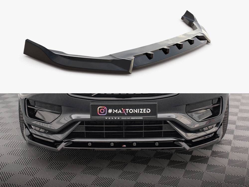 Maxton Design Front Splitter V2 for Volvo XC90 Mk2 R-Design Facelift (VO-XC90-2F-RDESIGN-FD2G) - 1