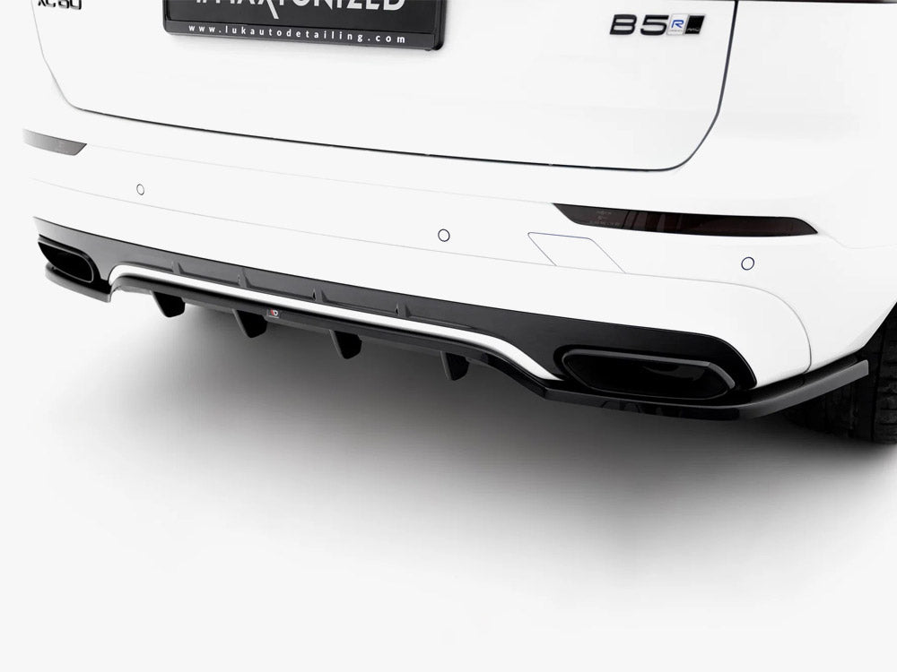 Maxton Design Rear Diffuser (Vertical Bars) for Volvo XC60 Mk2 R-Design (VO-XC60-2-RDESIGN-RD1G+RD2G) - 3