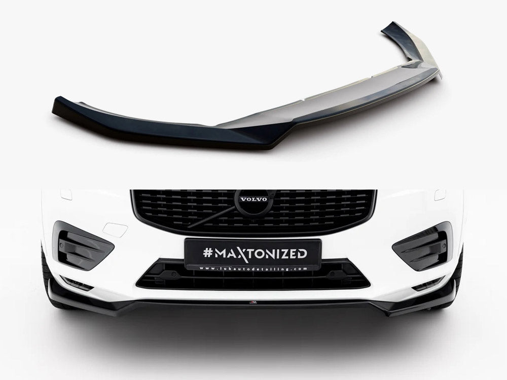 Maxton Design Front Splitter V1 for Volvo XC60 Mk2 R-Design (VO-XC60-2-RDESIGN-FD1G) - 1