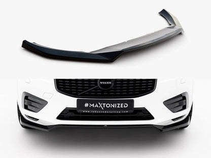 Maxton Design Front Splitter V1 for Volvo XC60 Mk2 R-Design (VO-XC60-2-RDESIGN-FD1G) - 1