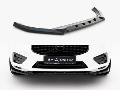 Maxton Design Front Splitter V2 for Volvo XC60 Mk2 R-Design (VO-XC60-2-RDESIGN-FD2G) - 1