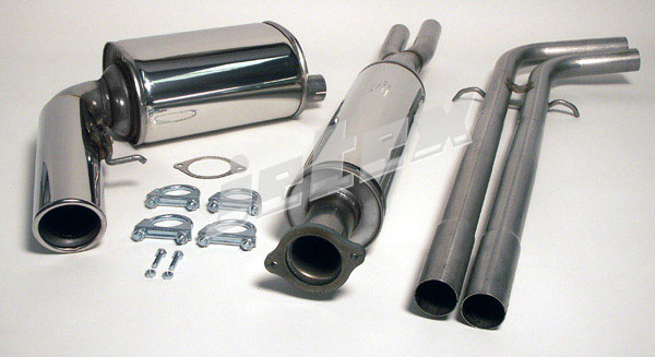 Jetex 2B-H2R / 2B-H2TR Cat Back Exhaust System for Volvo V70 2WD Turbo - 1