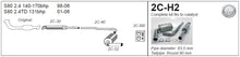 Jetex 2C-H2 Cat Back Exhaust System for Volvo S80 2.4TD - 2