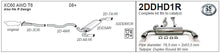 Jetex 2DDHD1R Cat Back Exhaust System for Volvo XC60 T6 AWD - 2