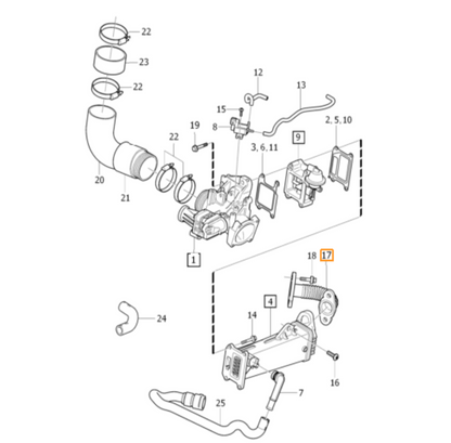 Volvo D3 D4 EGR Blanking Plate – 5 Cylinder