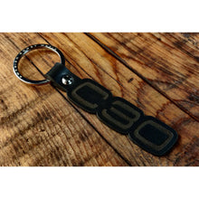 Volvo C30 Leather Key Ring – Hand-Finished Dark Brown