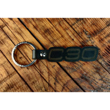 Volvo C30 Leather Key Ring – Hand-Finished Dark Brown