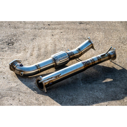 D5 3" Stainless Steel Downpipe & DPF Delete – (Manual)