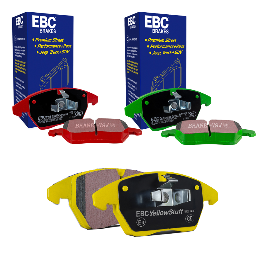 EBC Rear Brake Pads – Greenstuff, Redstuff or Yellowstuff for Volvo C30, S40, V50, C70 & V40