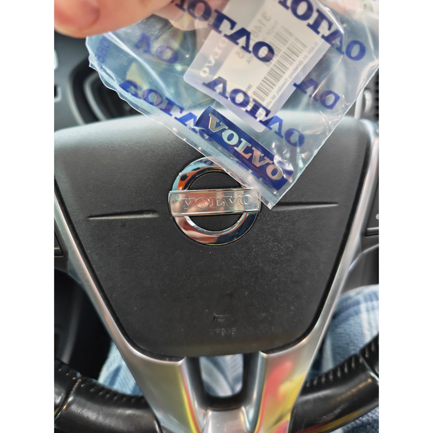 Genuine Volvo Steering Wheel Badge - P3 Model Wheels.