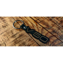 Volvo V50 Leather Key Ring – Hand-Finished Dark Brown