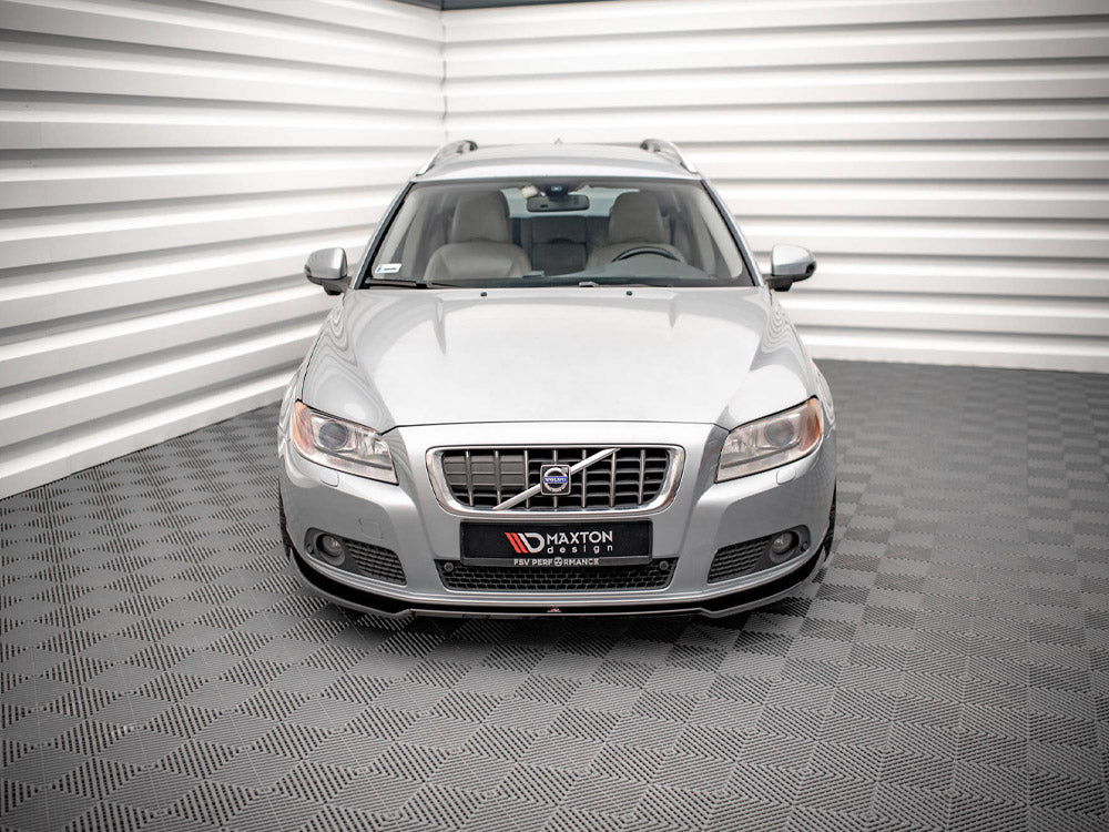 Volvo V70 Mk3 (2007–2013) Front Splitter V.2 Gloss Black – Maxton Design